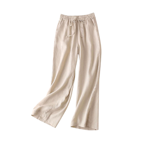 Beige cotton comfy pants